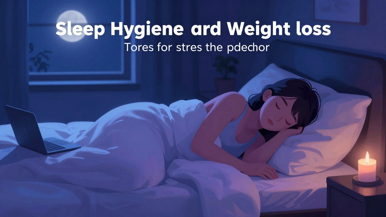 Serene bedroom scene showing peaceful sleep and stress-free environment