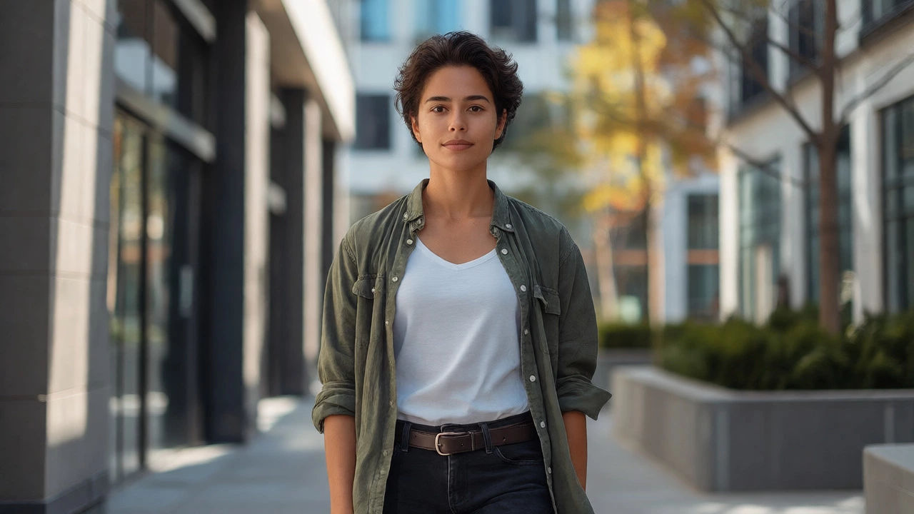 Confident person standing with good posture