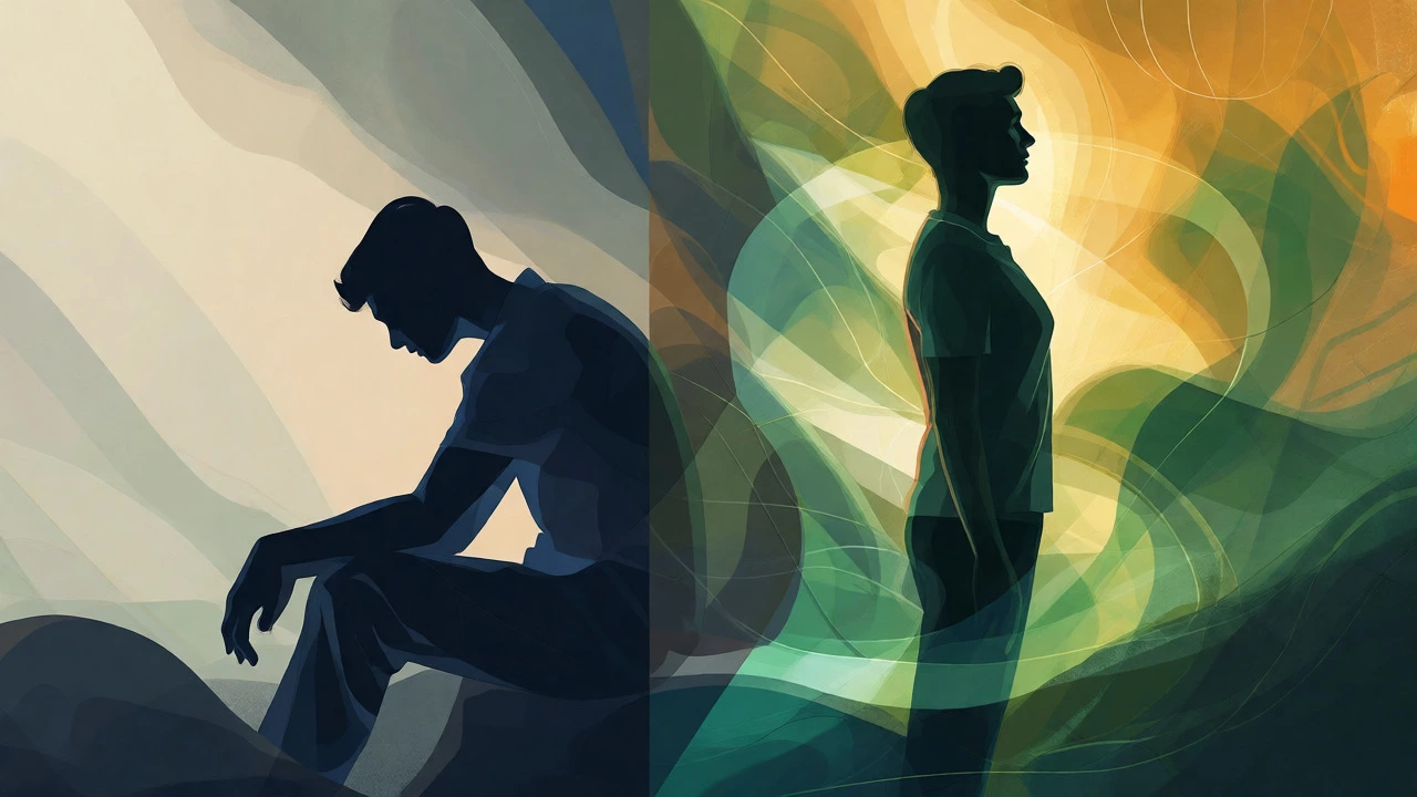 Abstract visualization of physical and mental transformation